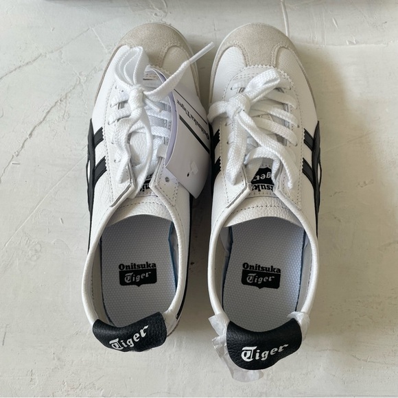 Onitsuka Tiger MEXICO 66 1183A201 126 WHITE BLACK Size US 4.5 EURO 37 NIB - Picture 7 of 11